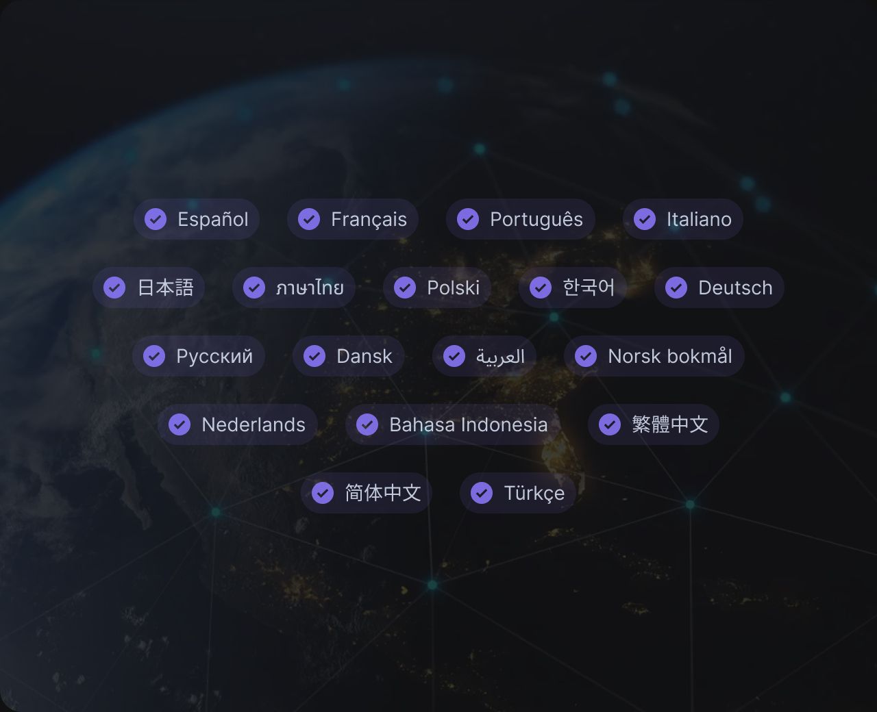 50+ Languages Supported